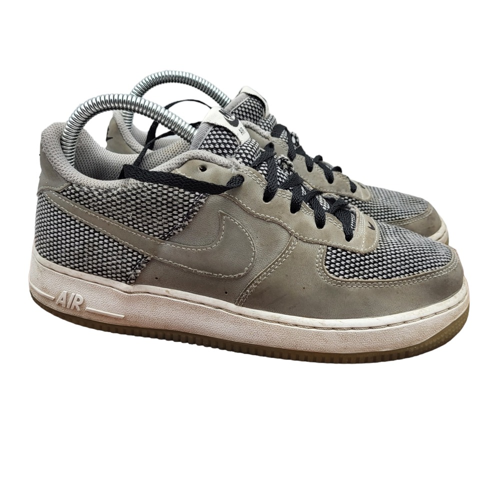 Nike Air Force 1 Premium Shoes Boys 6.5Y (GS) Cool Grey Gray 748981-005 Sneakers
